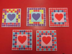 Valentine Art in Primary 5